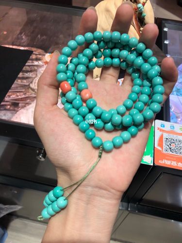 8mm精品老型珠绿松石_绿松石_文玩_手串_兴趣爱好