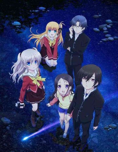 求charlotte夏洛特竖图背景是星空的高清壁纸