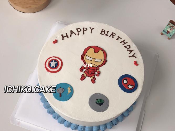 西安蛋糕#复仇者联盟蛋糕#手绘钢铁侠_蛋糕_手绘_复仇