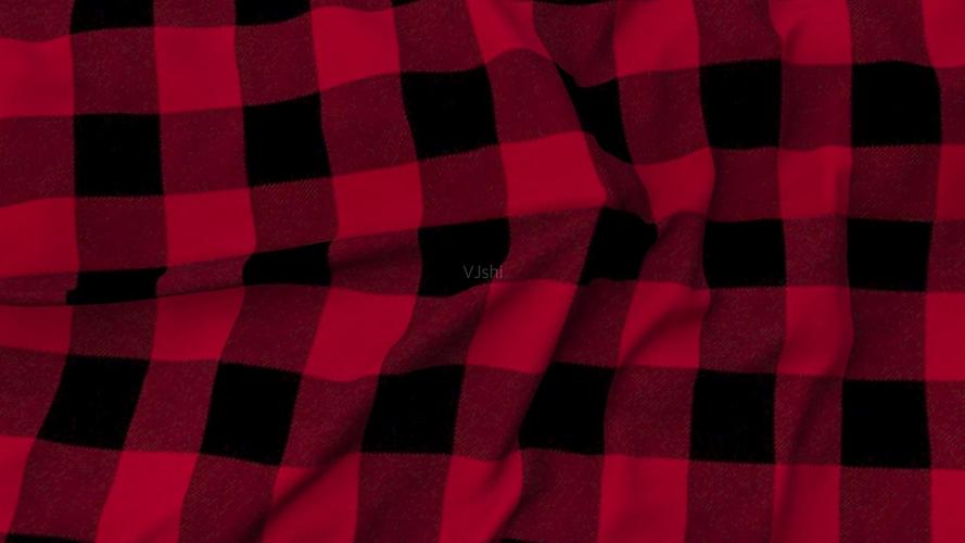 红色格子布掀开红黑格子转场素材