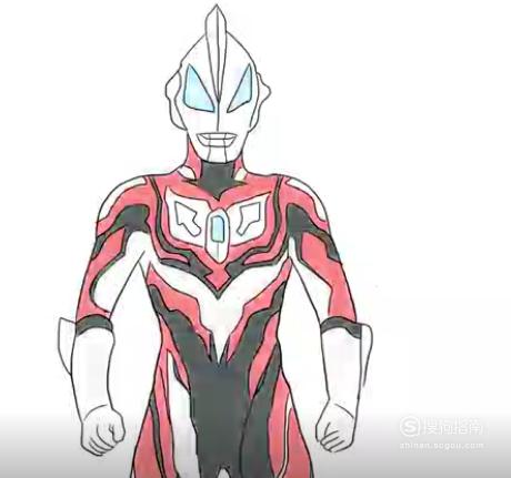 捷德奥特曼怎么画简单
