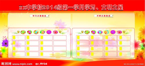 学习 文明之星展板图片