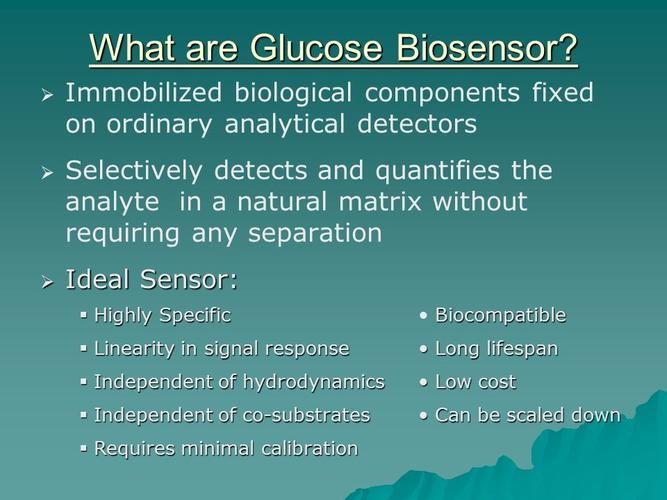 presented by: jay leitch. what are glucose biosensor?