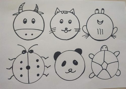 大班～圆形创意画