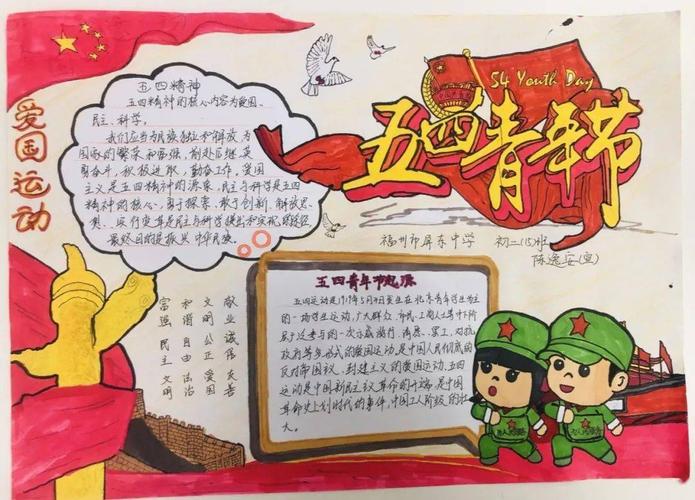 五四爱国运动 一等奖:初二6班王钰涵  厉行节约 杜绝浪费 一等奖