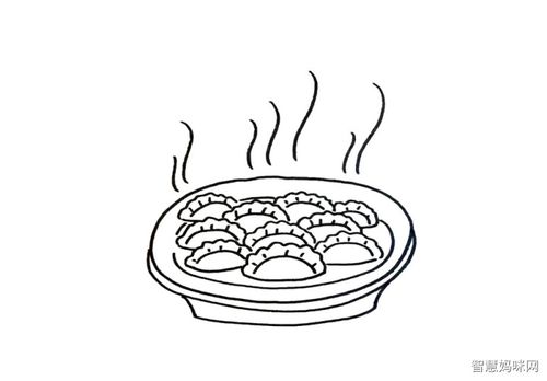 饺子简笔画怎么画