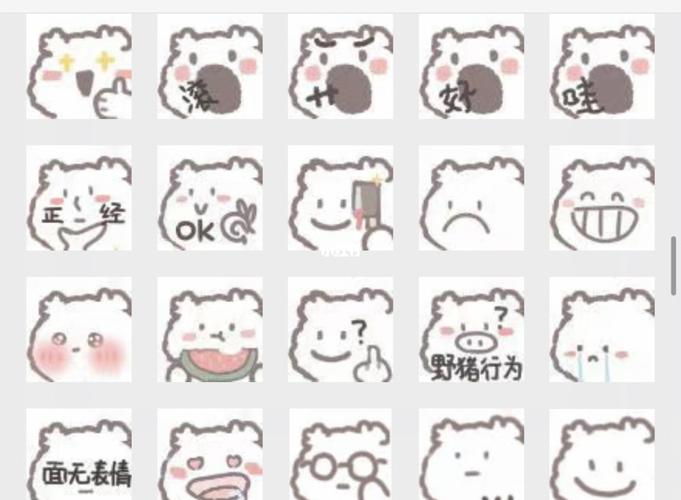 小白熊表情包～好可爱_小白熊怎么样_表情包_表情包分享_素材_表情包