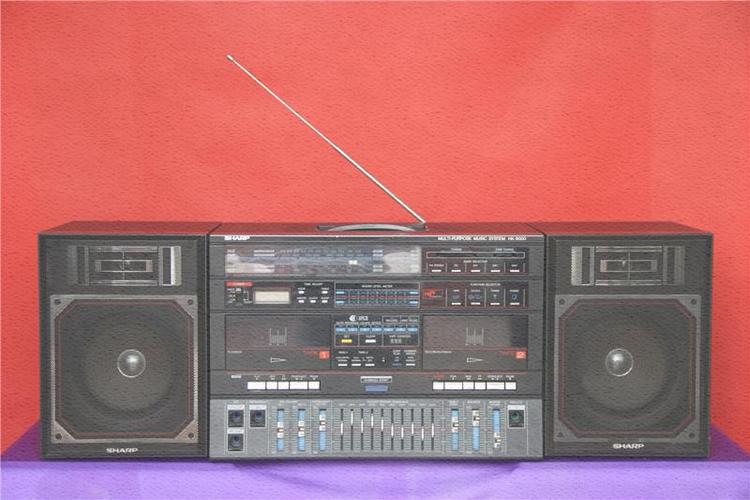 二手日本进口夏普hk9000z录音机收录机双卡磁带机号称巨无霸