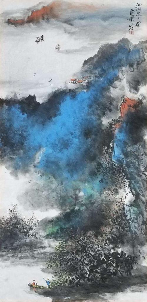 书画苑|安徽名家穆庆东山水画欣赏:豪情与浅唱的交融