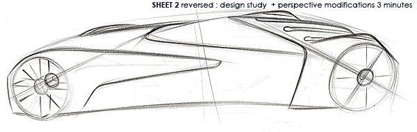 铅笔 手绘 概念车