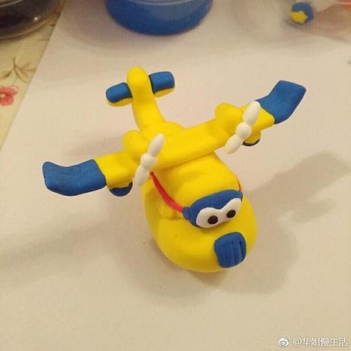 diy粘土教程: 超级飞侠 粘土小飞机制作方法