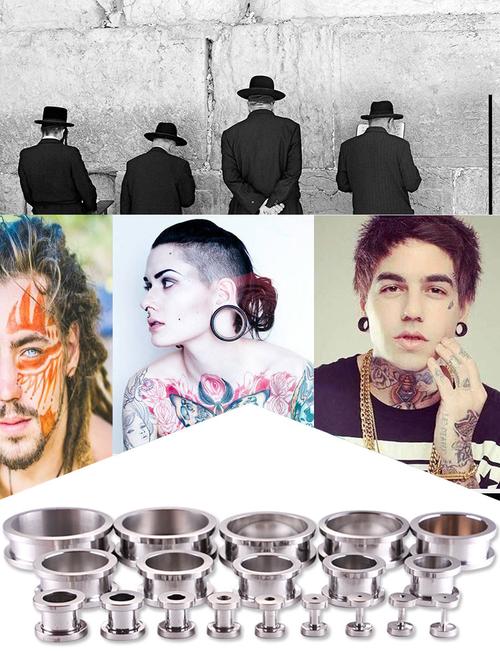 扩耳洞耳钉耳扩器耳括 潮男扩耳器耳廓耳环阔耳器 耳洞耳孔扩大器_7折