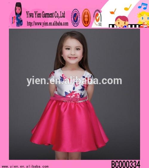 fashion sweet baby girl kids dresses for weddings free belt