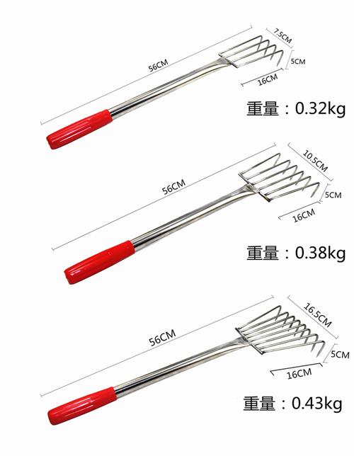 jing ping不锈钢耙子海边挖蛤蜊螃蟹牡蛎蛏子捡螺神器赶海套装专用
