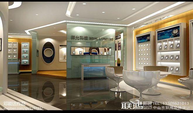 led店面-装修设计效果图-邓能达设计师作品-设计本