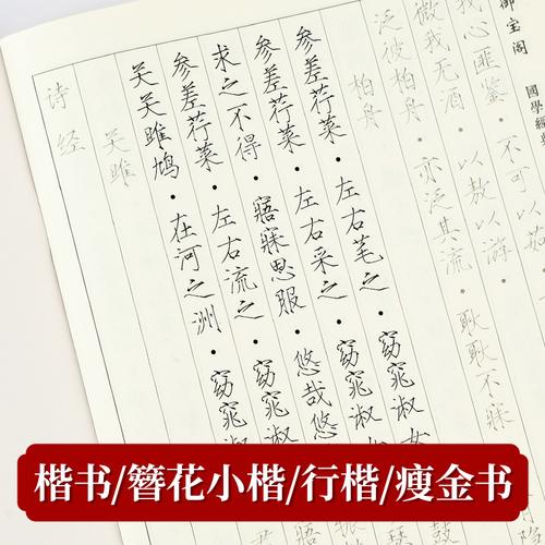 楷体字帖成人练字瘦金体_字帖楷书簪花小楷行书练字帖成人瘦金体字帖