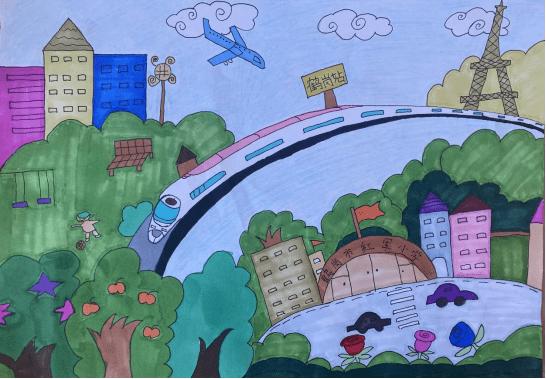 "迎六一"红领巾心向党·巧手绘家乡 主题绘画作品展播