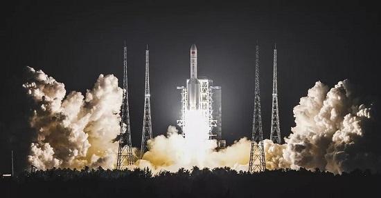 长征五号遥三运载火箭搭载实践二十号卫星发射.