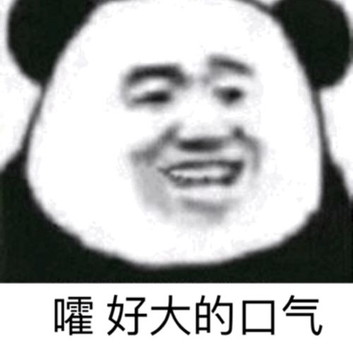 嚯 好大的口气 - 今天份的熊猫头斗图表情包_斗图表情