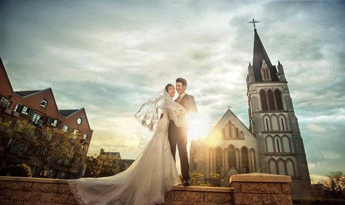 泰晤士小镇婚纱摄影照片欣赏 上海适合拍婚纱照的景点