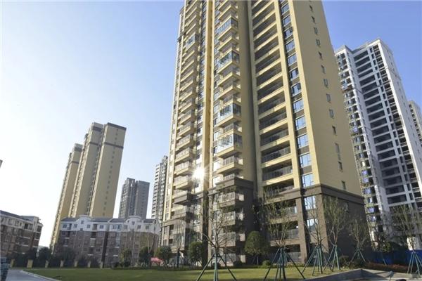 图为划子嘴幸福家园安置小区建成图