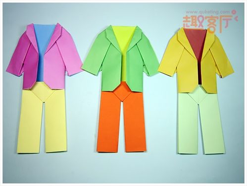 儿童手工折纸衣服 折纸大全衣服裤子
