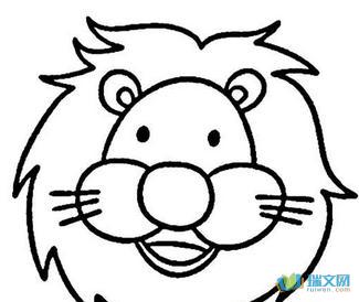 狮子头简笔画图片