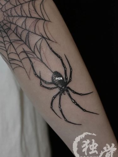 蜘蛛网纹身_纹身_独觉刺青自由行热门攻略_刺青_工作