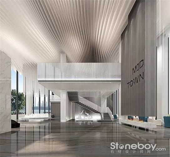 1000m2大理石装饰空间,新现代主义的理性与浪漫