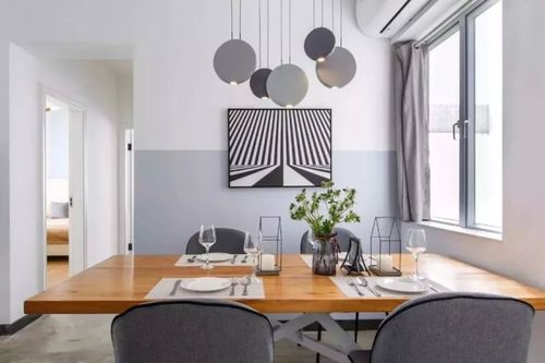 餐厅乳胶漆 装饰画背景墙.