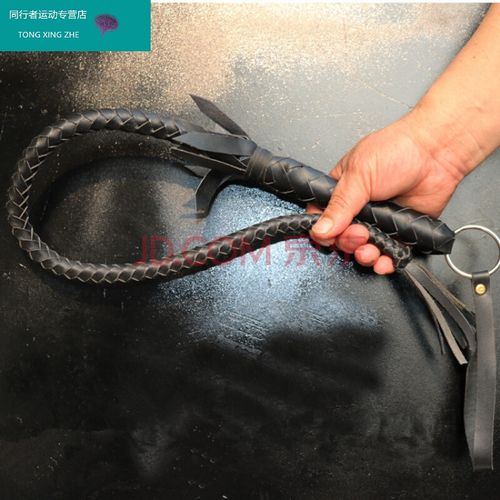 林印牛皮鞭子响鞭马鞭甩鞭骑马舞蹈防身鞭武鞭影视道具 80厘米黑色纯