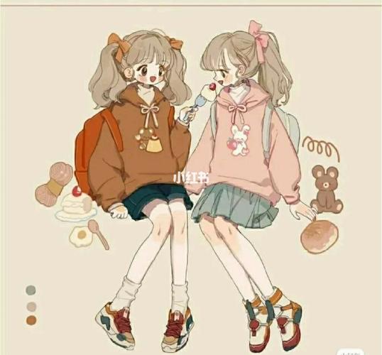 好看的卡通闺蜜照片,小可爱们你喜欢吗?_卡通_影视