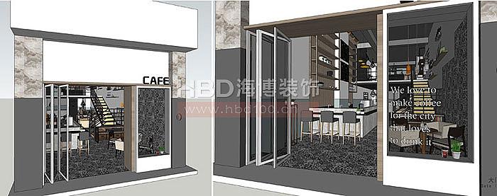 小资情调咖啡馆设计装修 咖啡馆装修设计广州 海博装饰