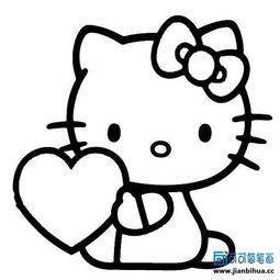 猫咪简笔画简单又可爱 简笔画图片大全-蒲城教育文学网