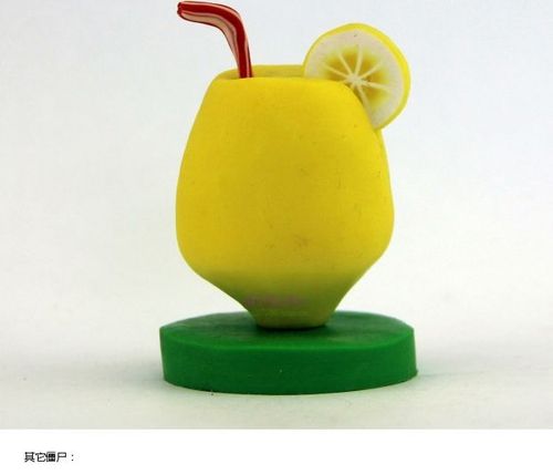 植物大战僵尸2桌游巨浪沙滩公仔 强酸柠檬 玩偶手工玩具软陶摆件_7折