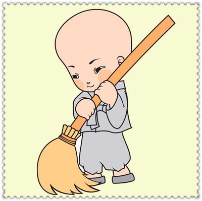可爱卡通小和尚图片