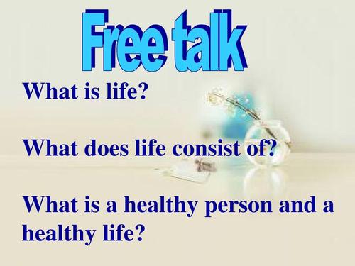 what is   healthy person and   healthy life?