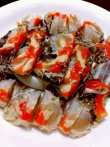 宁波特色菜红膏呛蟹