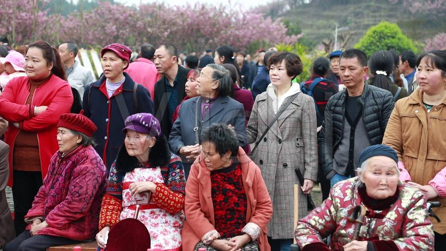 老百姓农村集会活动看热闹的人群【原创】_1920x1080