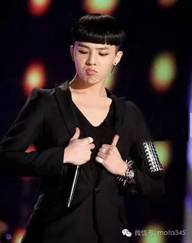 权志龙西瓜头发型时尚帅气