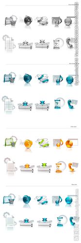 创意彩色设计卡通装饰小图标图案图片