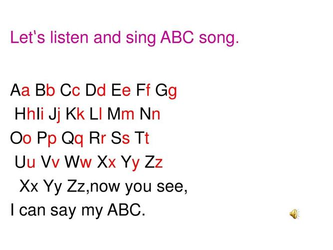 外研版(三起)三年级英语下册module 1 unit 1 it"s the abc song 课件