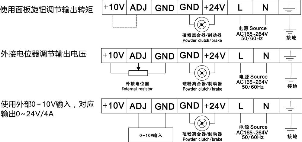 手动张力控制器ktc800a接线方式