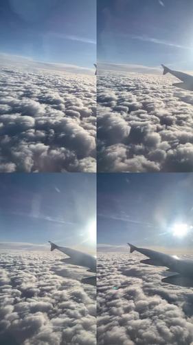 实拍飞机天空云层意境_1920x1080_高清视频素材下载(编号:5766282)