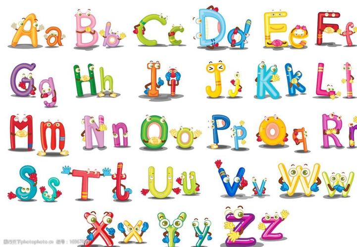 卡通字母表图片