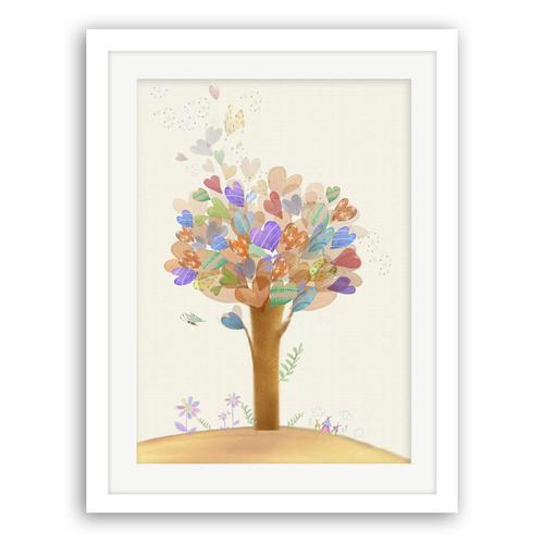 包邮/清新卡通画/温馨卧室挂画床头画/儿童房装饰画有框画幸福树