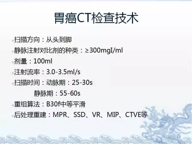 ct检查及诊断攻略——胃癌,结直肠癌