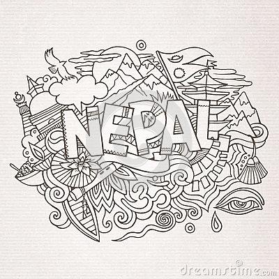 尼泊尔图简笔画