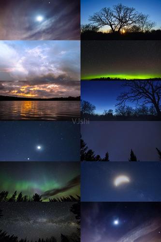 日月星辰延时摄影