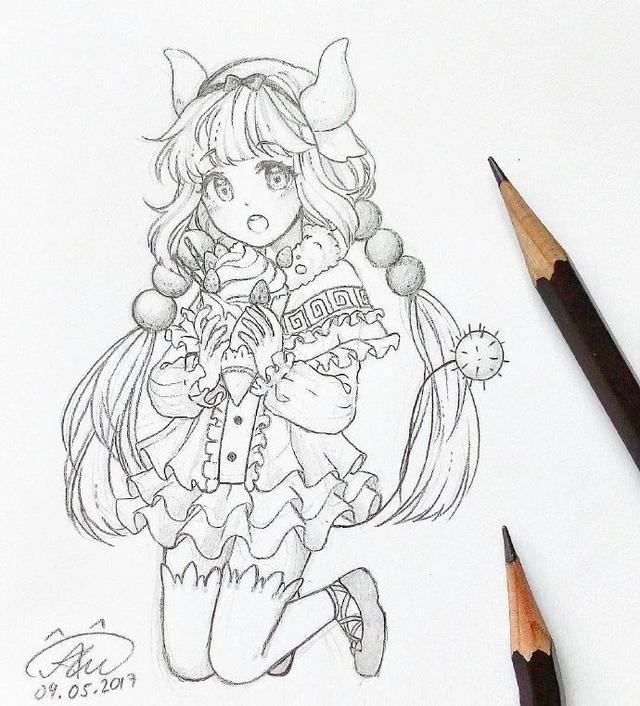 少女漫画线稿很多好看拿走不谢